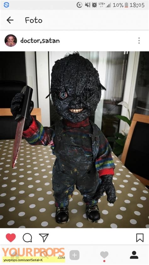 Despite his small size, Chucky has the strength of a full grown man. . Burnt chucky doll